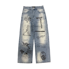 Mixed Emotions Blue “Canvas” Denim