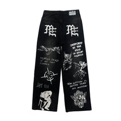 Mixed Emotions Black “Canvas” Denim