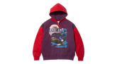 Supreme MM6 Maison Margiela Eagle Zip Up Hooded Sweatshirt Red/Navy