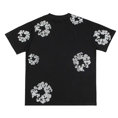 Denim Tears Crystal Patch Cotton logo Design T-Shirts