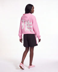 Mixed Emotions "End" Rhinestone Hoodie Pink