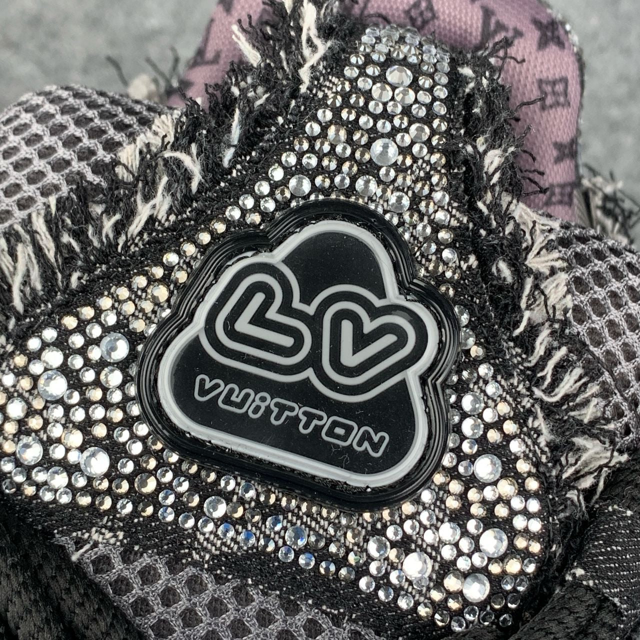LV Skate Sneaker 'Black Swarovski Monogram'