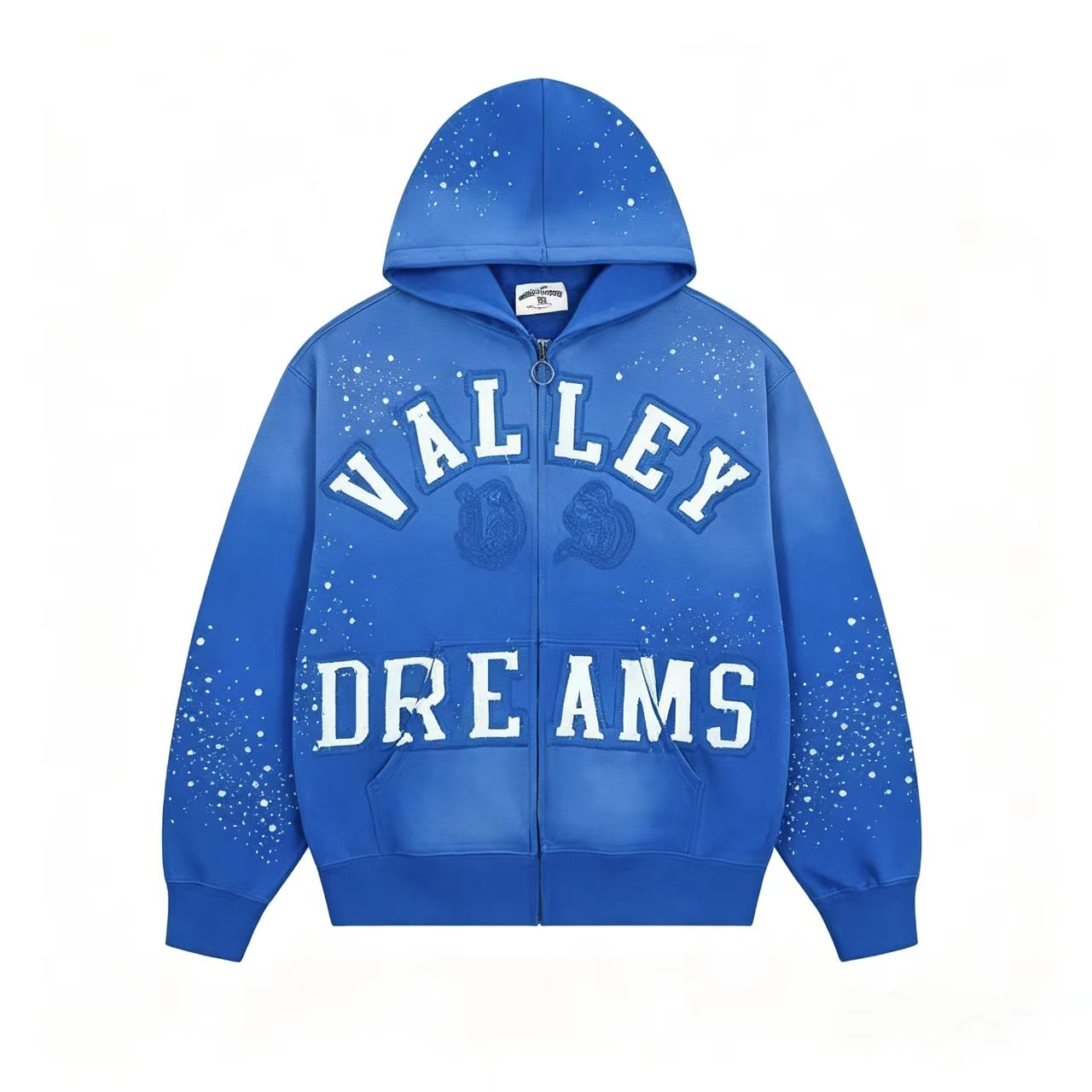 Vale Forever Classico Zip Up Hoodie Sapphire Blue